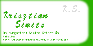 krisztian simits business card